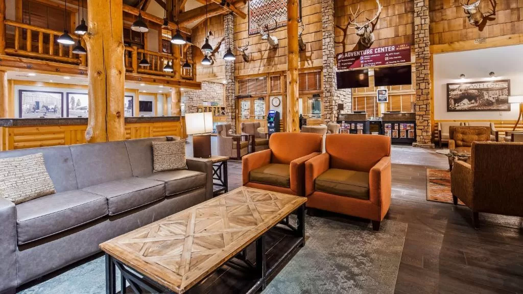 Zitgedeelte in de lobby van het Hotel Best Western Plus Rubys Inn