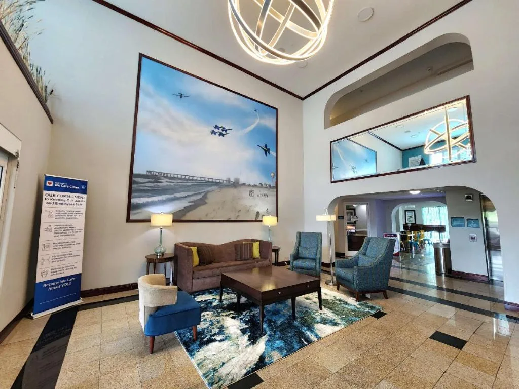 Zitgedeelte in de lobby van het Hotel Best Western Plus Blue Angel Inn