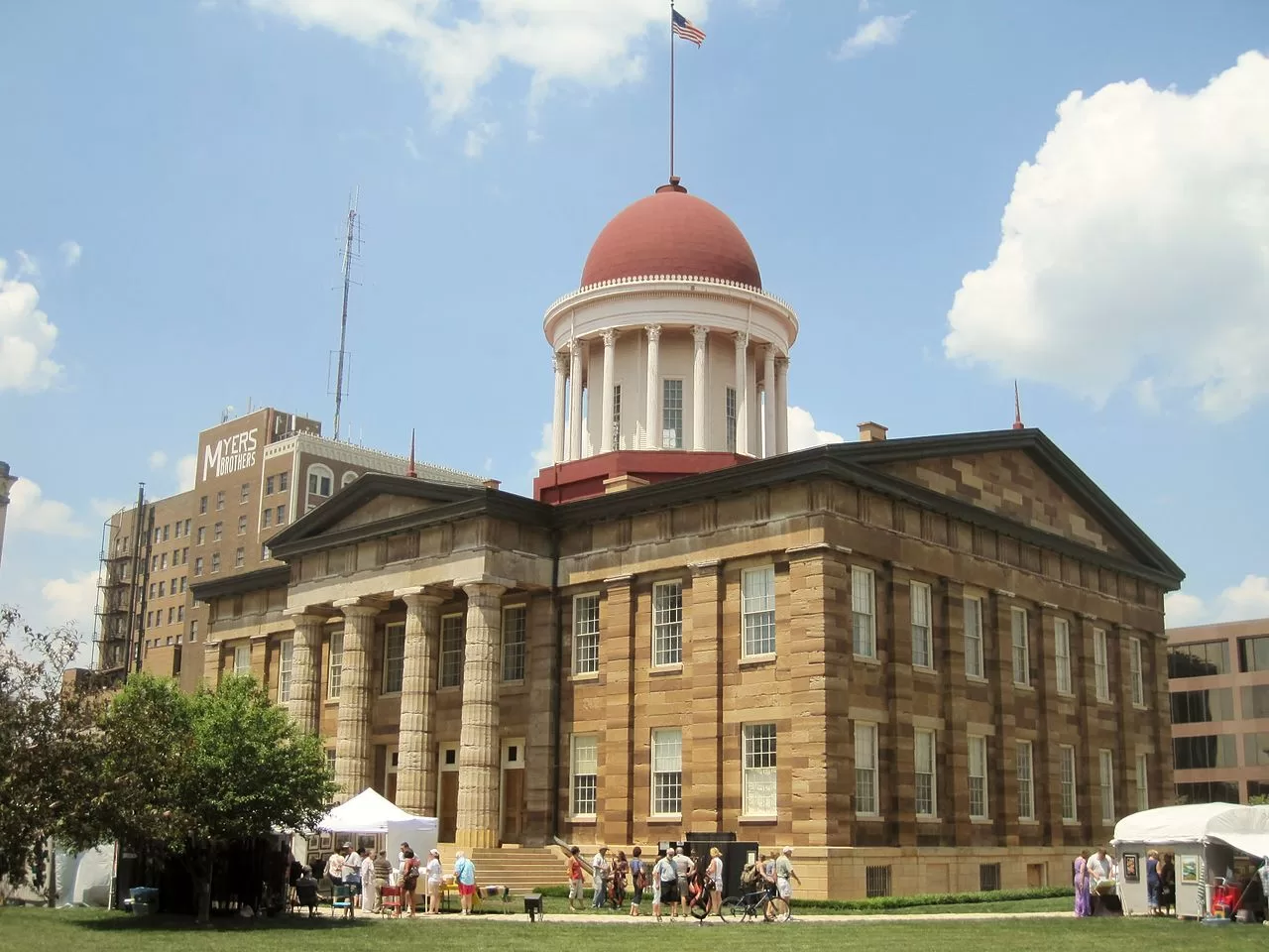 Het Old State Capitol in Springfield, Illinois