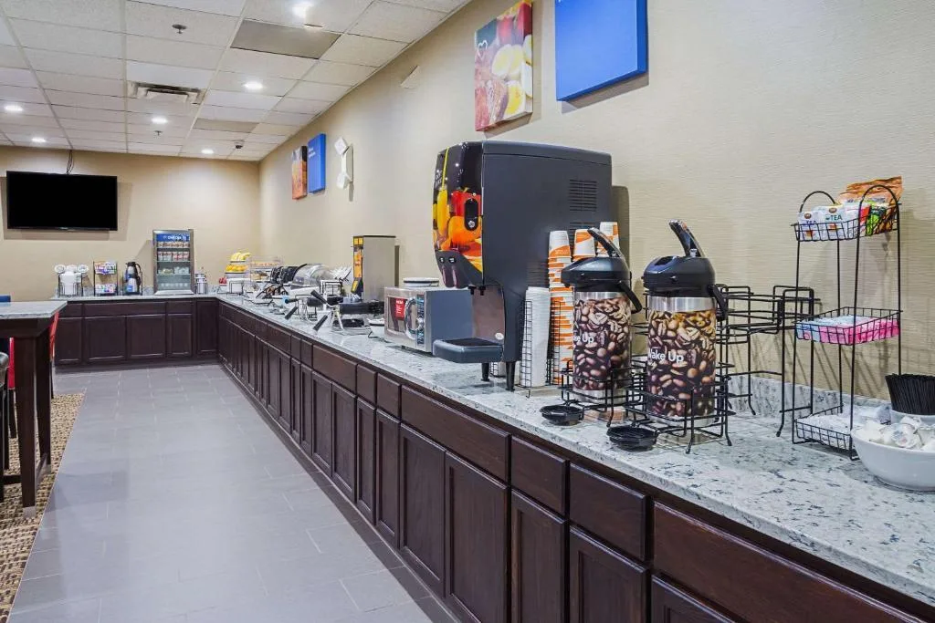 Ontbijtzaal in het Hotel Comfort Inn Cleveland