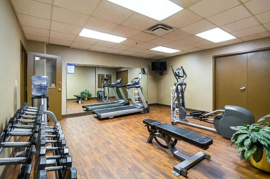 Fitnessruimte in het Hotel Comfort Inn Cleveland