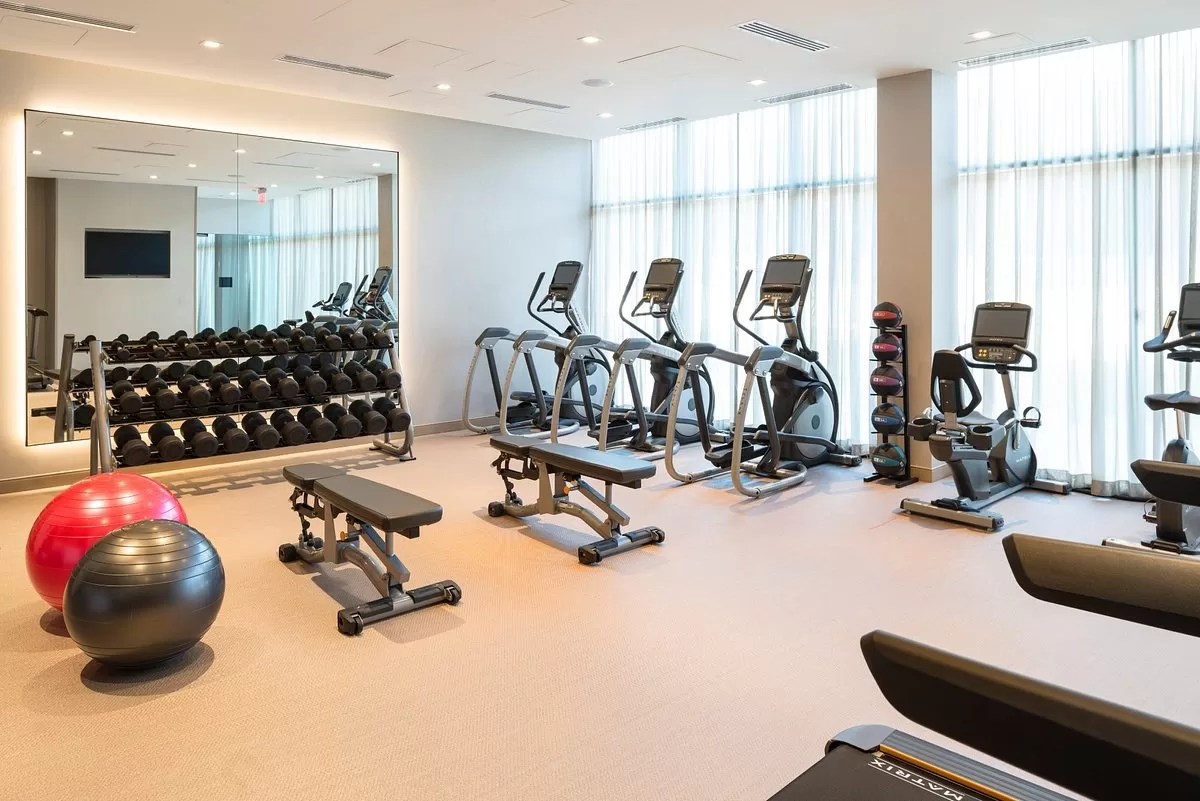 Fitnessruimte in het AC Boston