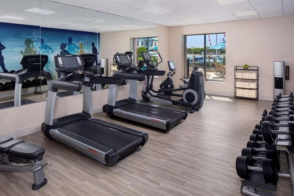 Fitnessruimte in het Hotel Hyatt Place Long Island East End