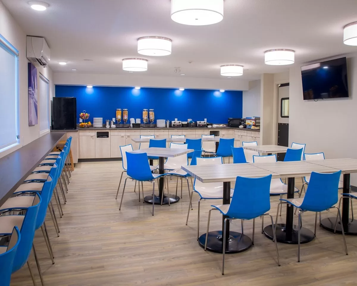 Ontbijtzaal in het Hotel Accent Inns Kelowna