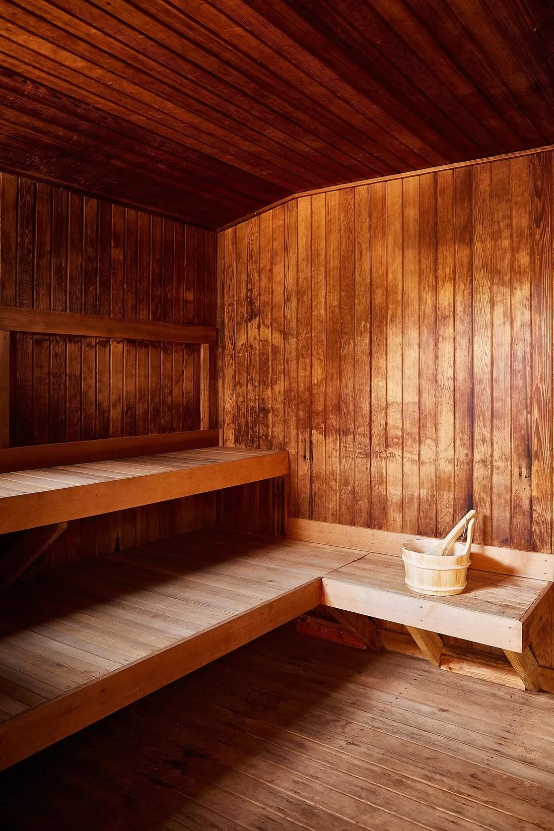 Sauna in het Hotel Bluebird Cady Hill Lodge