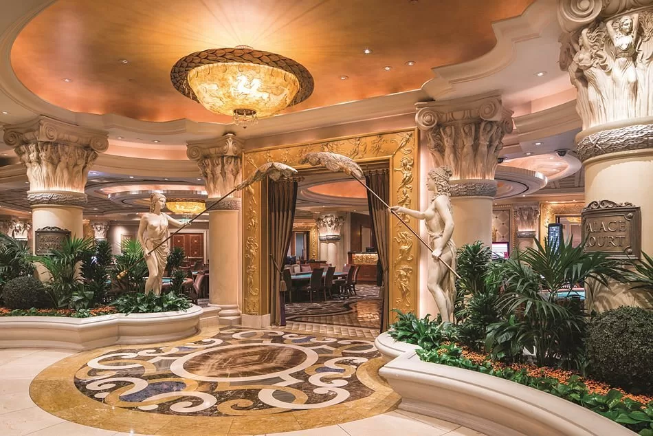 Ingang van het restaurant in het Hotel Caesars Palace Las Vegas Hotel Casino Las Vegas