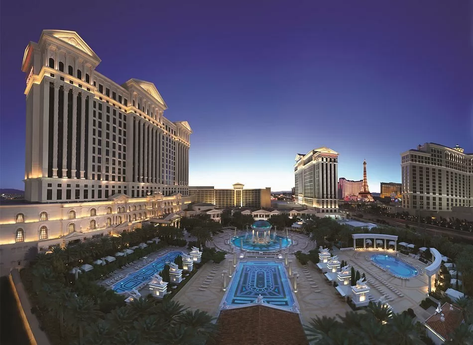 Exterior van het Hotel Caesars Palace Las Vegas Hotel Casino Las Vegas