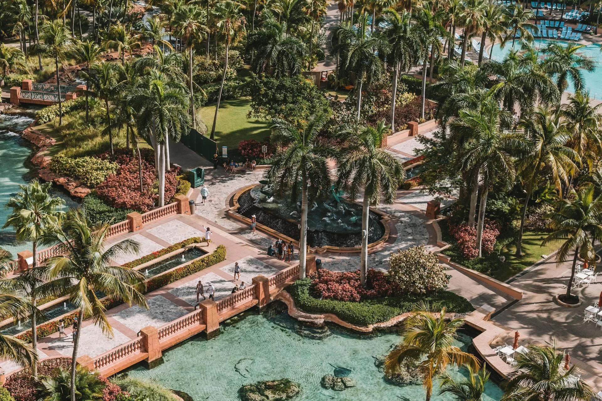 Het Atlantis hotel in Nassau op de Bahama's