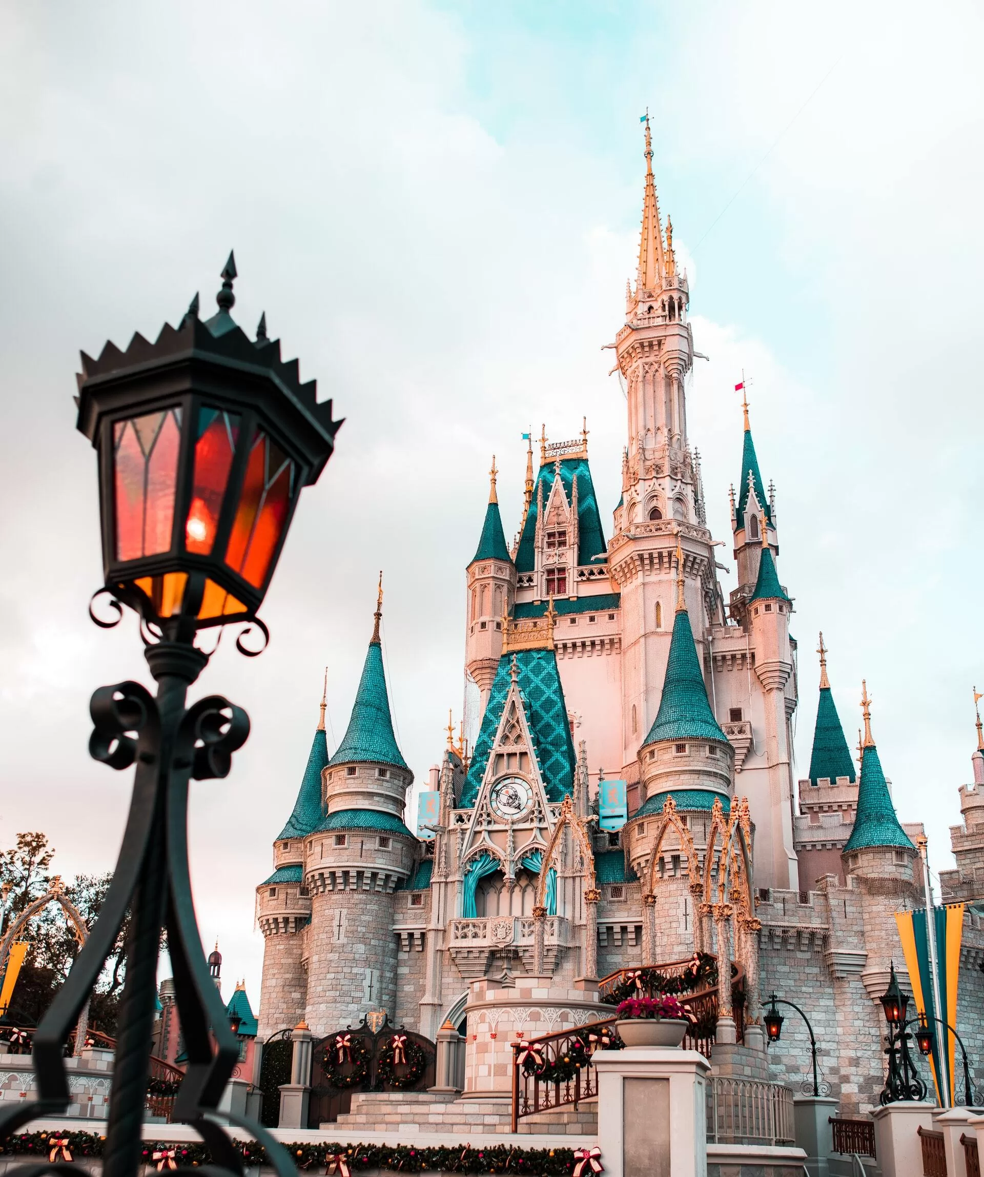Het Disney Castle in Disneyland Florida, met een sprookjesachtige uitstraling