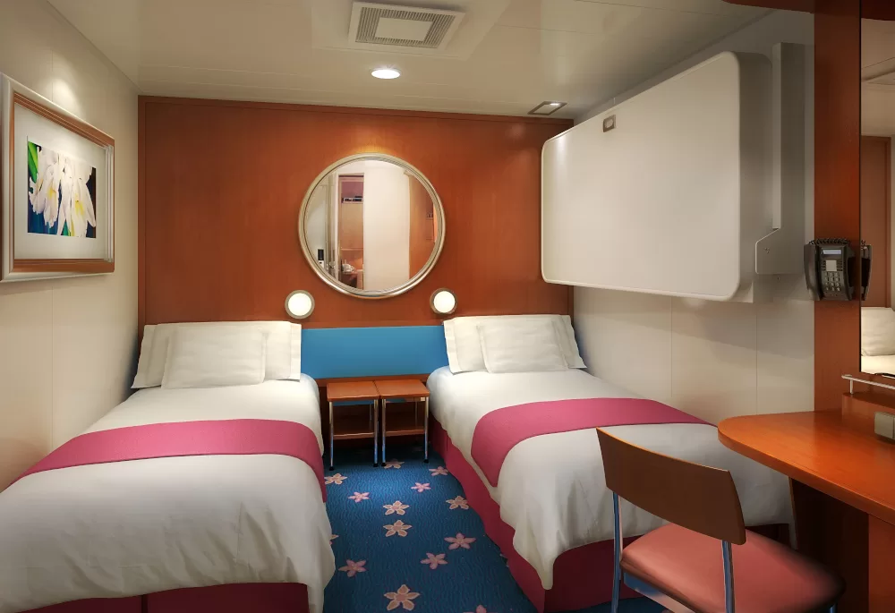 Een binnenhut in het Pride of America schip