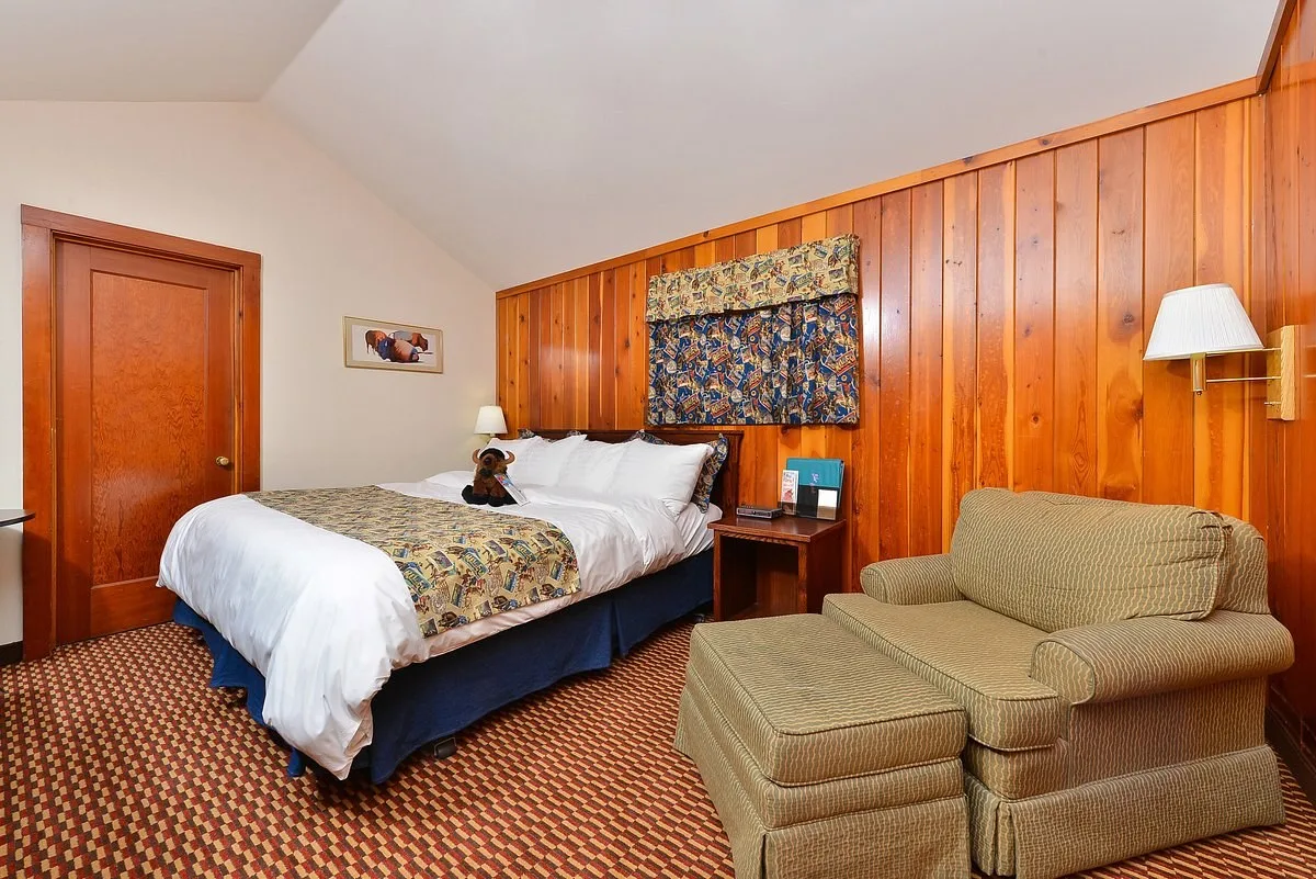 Een standaardkamer in het Buffalo Bill Village