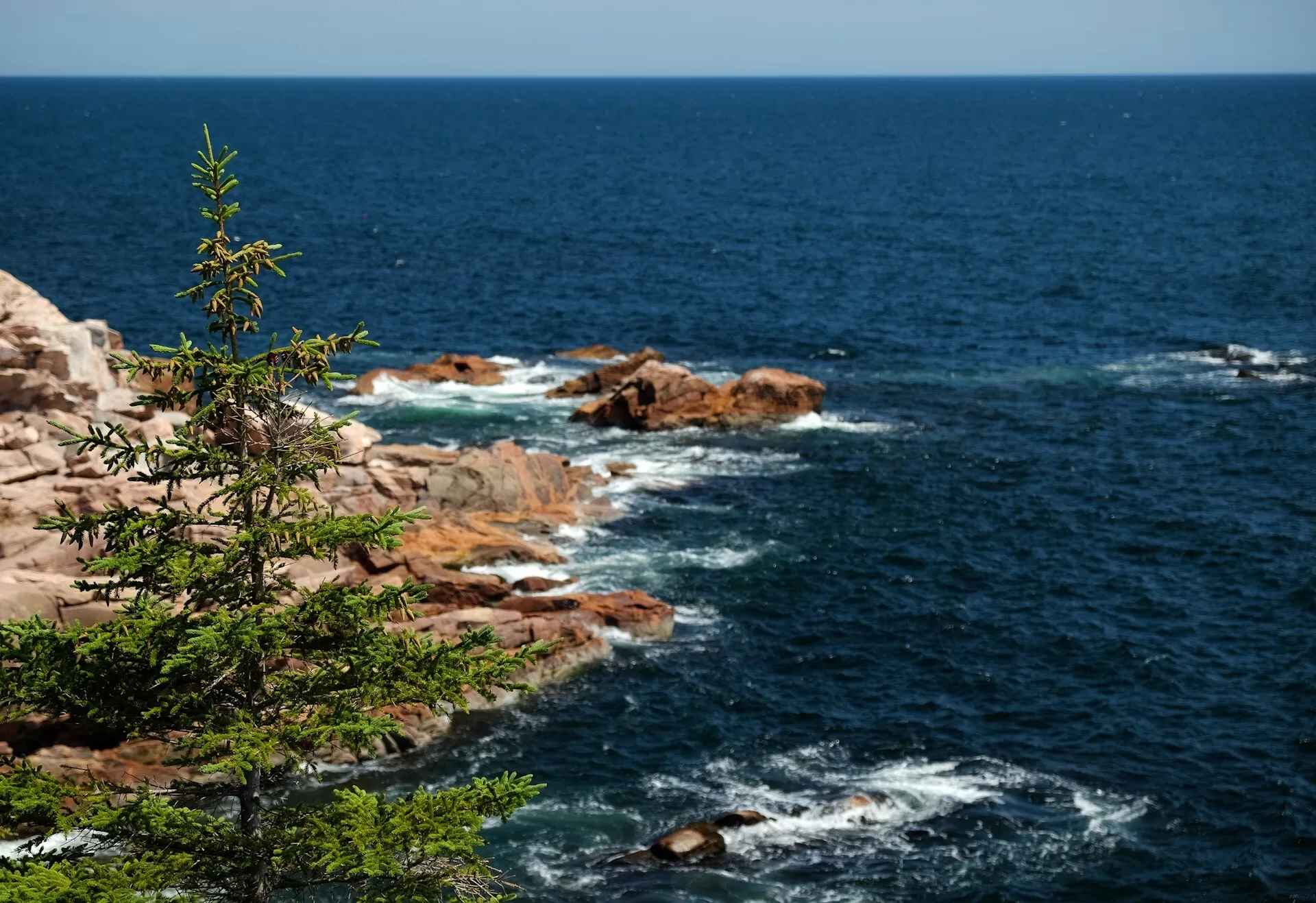 Cape Breton Island in de buurt van Sydney in Nova Scotia