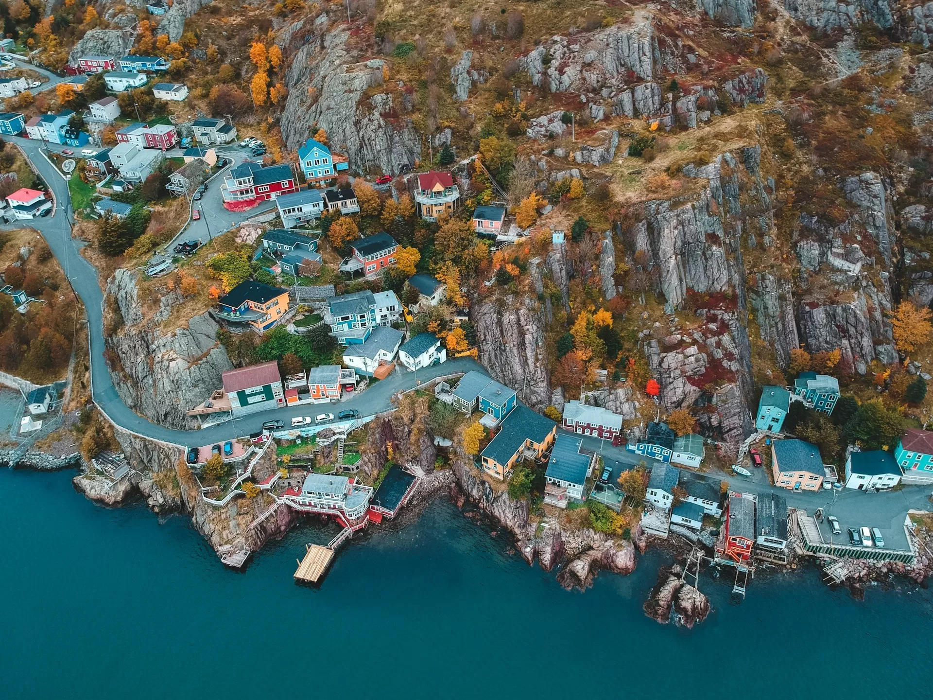 Huizen aan het water in St. John's, Newfoundland and Labrador
