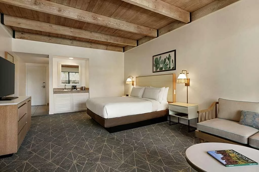 Een standaard kamer in het Doubletree Paradise Valley Scottsdale