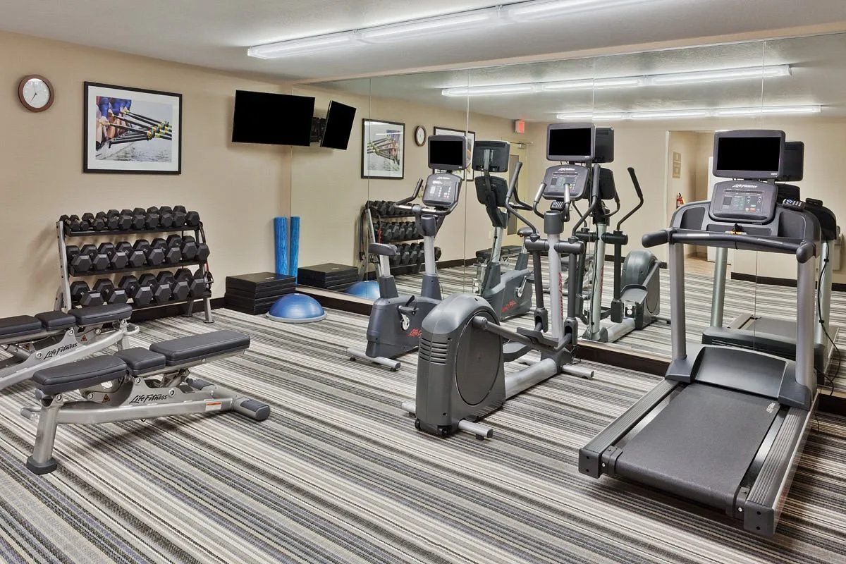 Fitnessruimte in het Hotel Candlewood Suites Montgomery