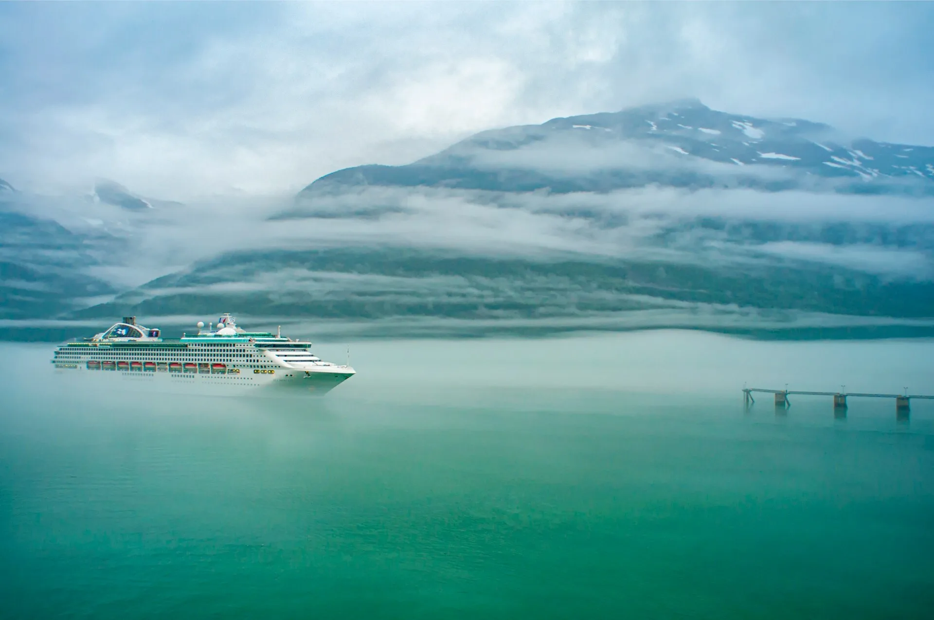 En cruise door de wateren van Skagway in Alaska