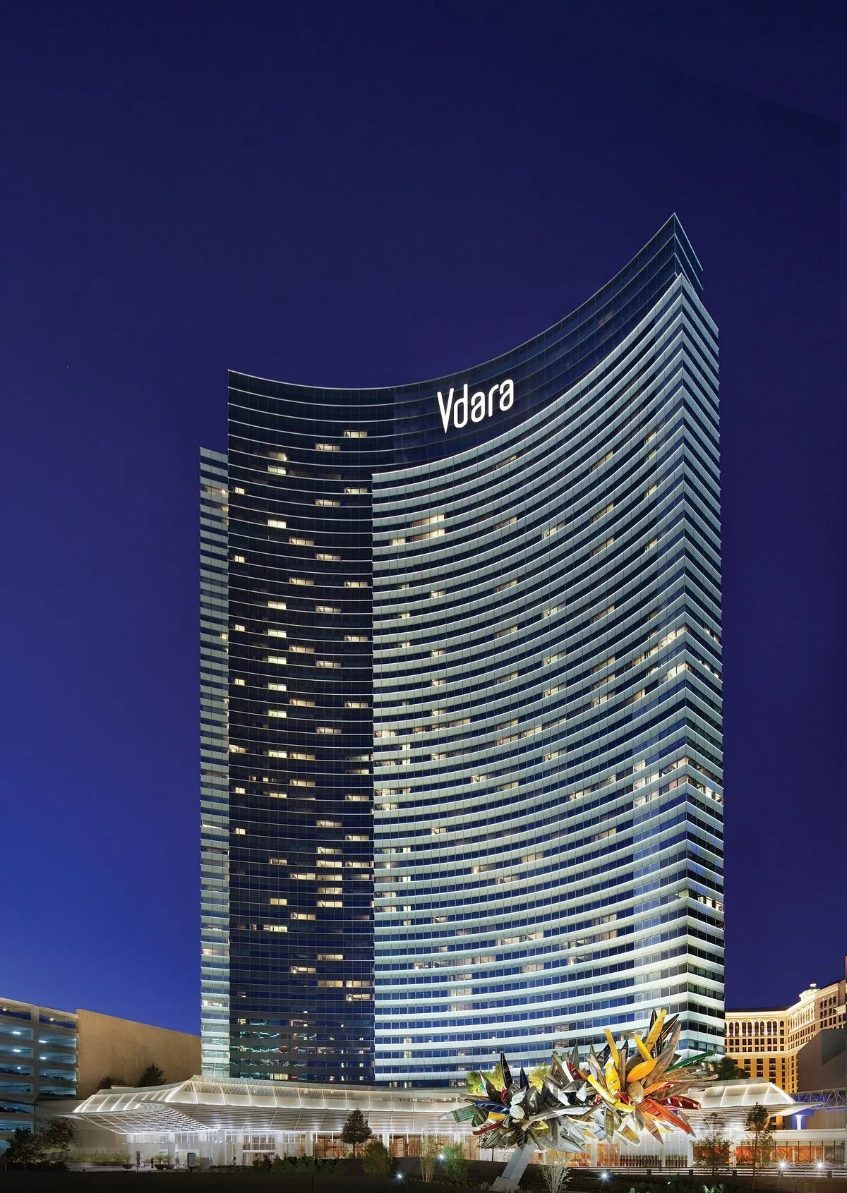Exterior van het Hotel Vdara Hotel Spa Las Vegas