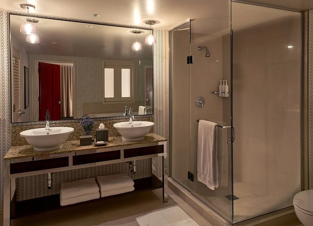 Badkamer in een hotelkamer in het Hotel Kimpton Hotel Palomar Los Angeles Beverly Hills Los Angeles