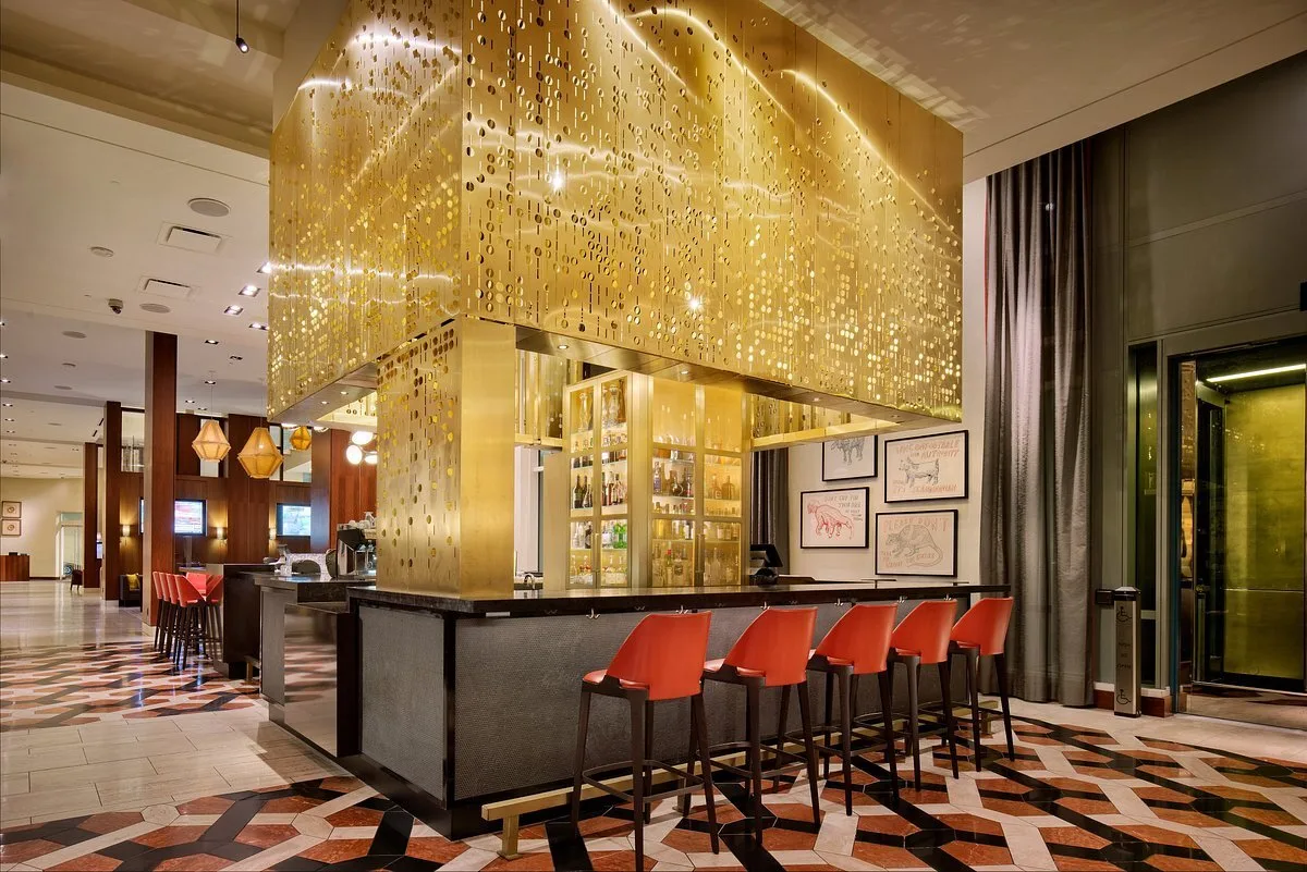 Bar met lounge in het Hotel Intercontinental San Francisco