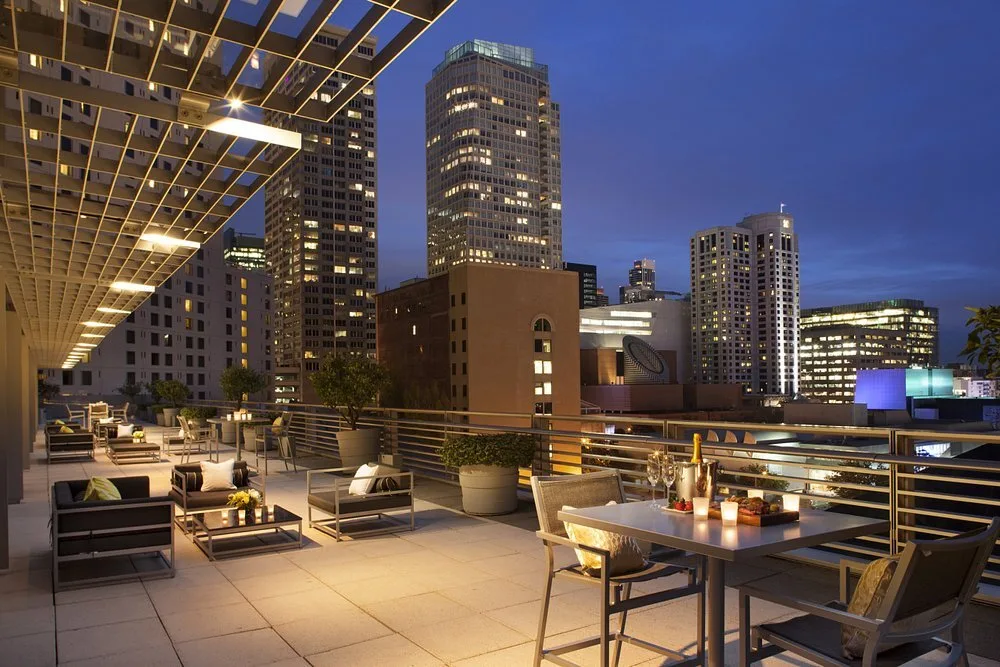 Dakterras bij het Hotel Four Seasons SFO