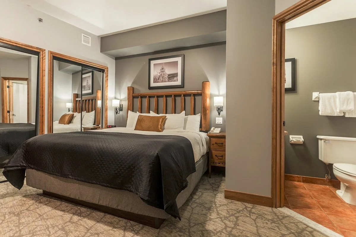 Standaardkamer in het Hotel Le Grand Lodge Mont Tremblant