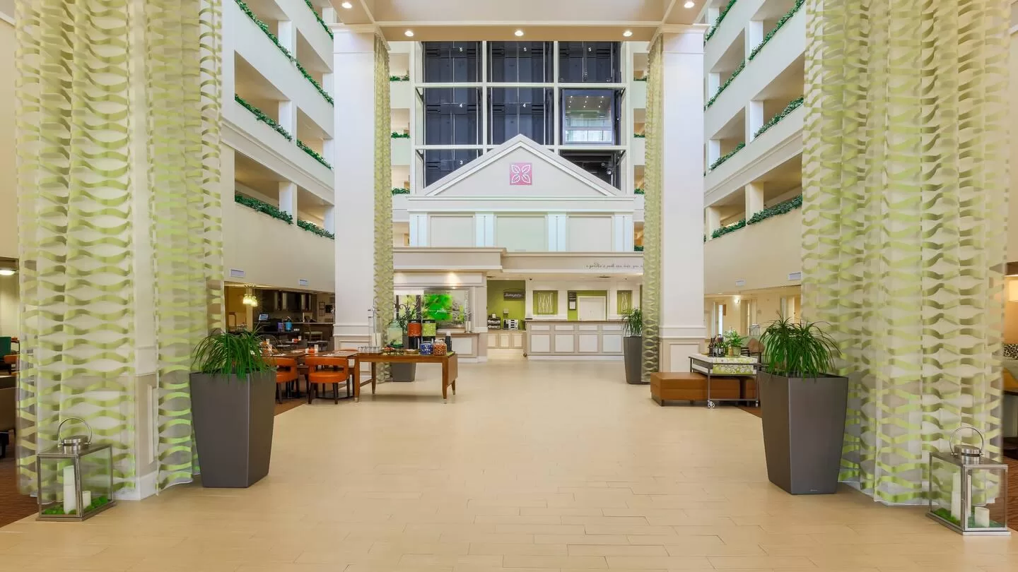 Lobby van het Hotel Hilton Garden Inn Market Center Dallas