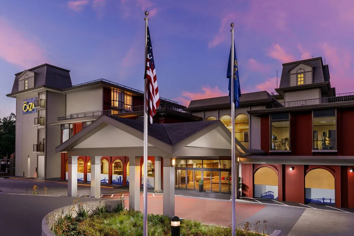 Vooraanzicht van het Hotel caza San Francisco