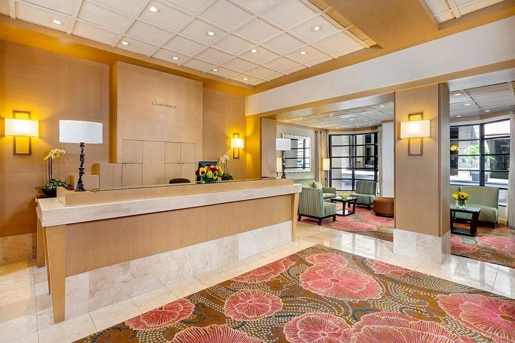 Receptie met zitruimte in het Hotel handlery San Francisco