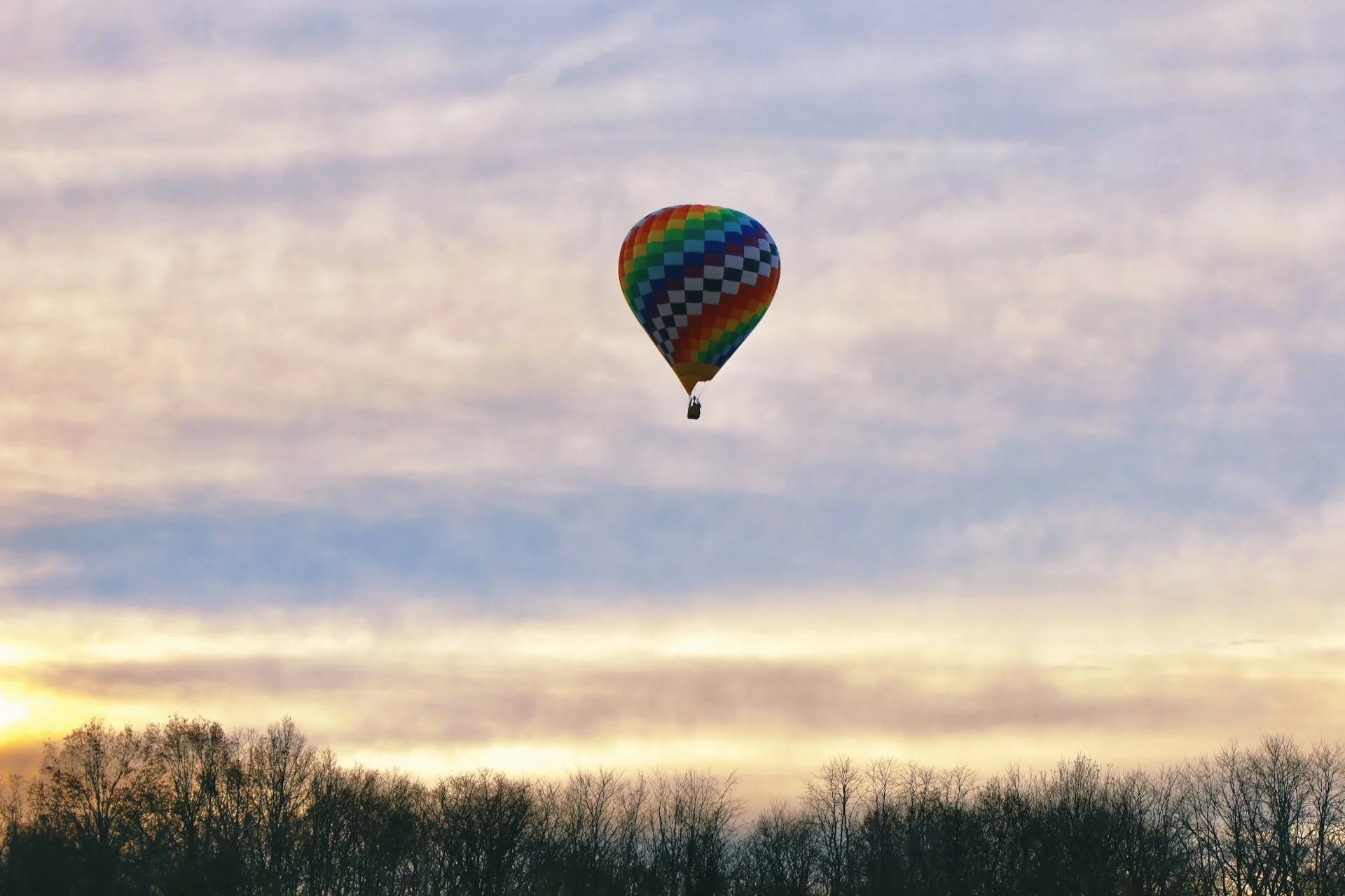 Luchtballon in Middletown, New York State