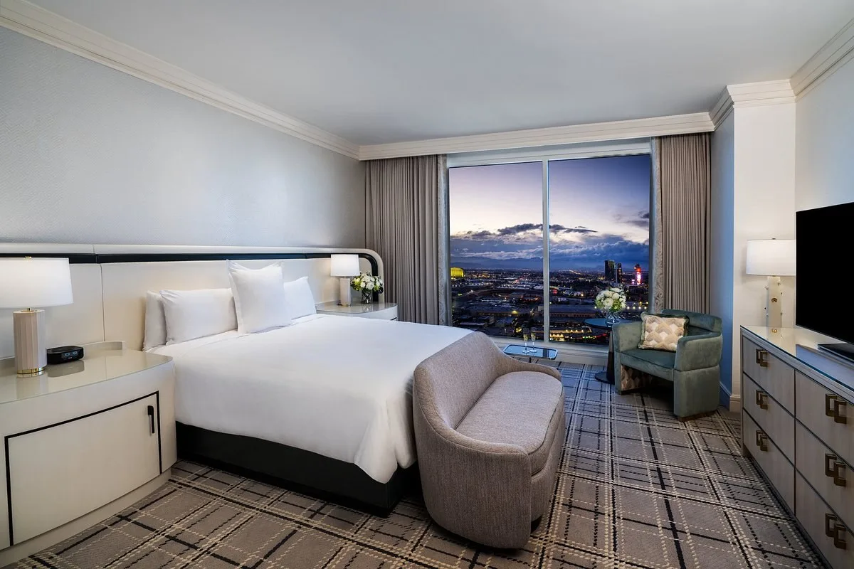 Kamer in het Bellagio Las Vegas met uitzicht op de stad