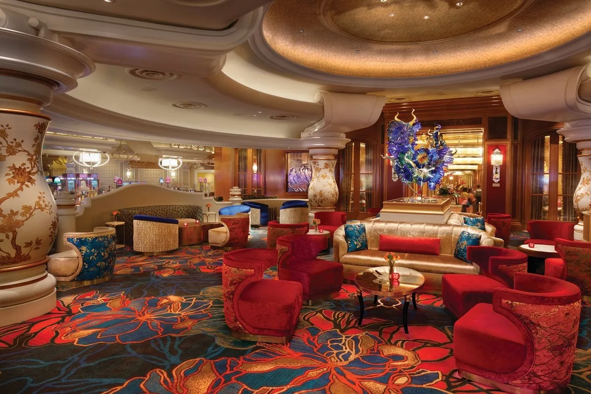 Loungeruimte bij het casino van het Bellagio Las Vegas