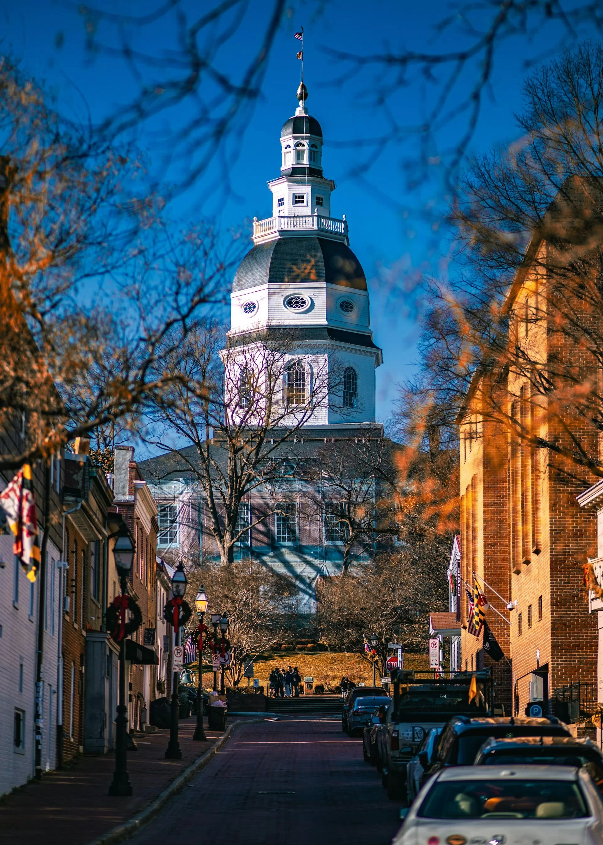 Een kerk van de buitenkant in Annapolis, Maryland