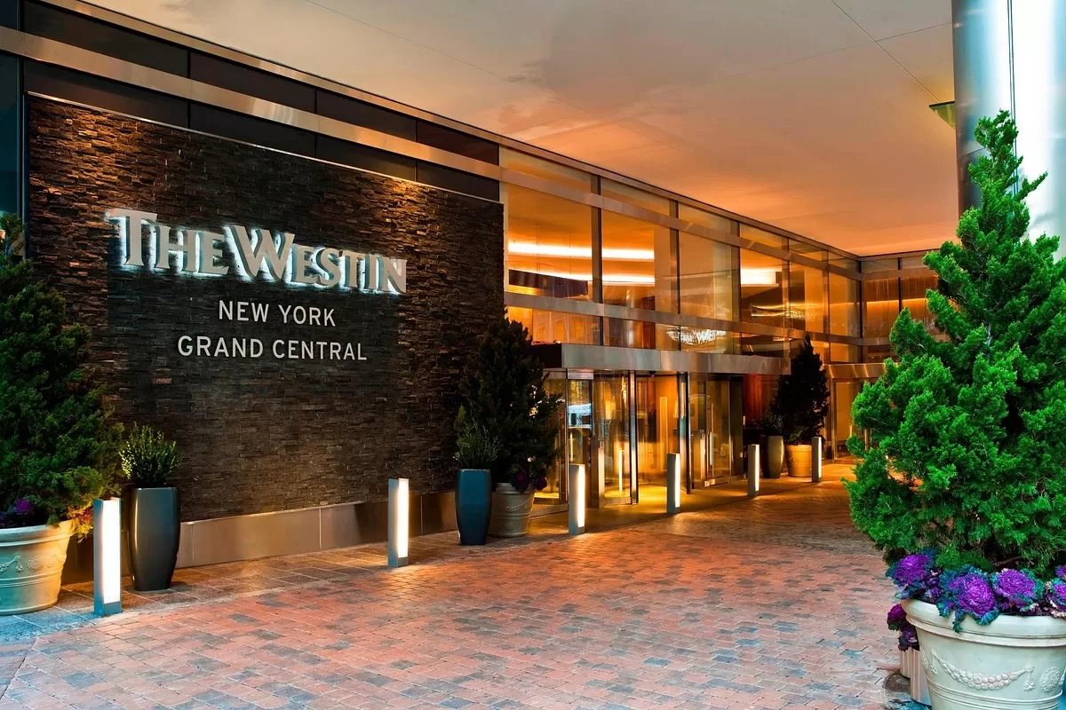 Hoofdingang van het Hotel The Westin New York Grand Central New York
