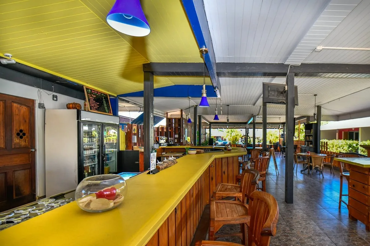 Buitenbar in het Hotel Aruba Blue Village