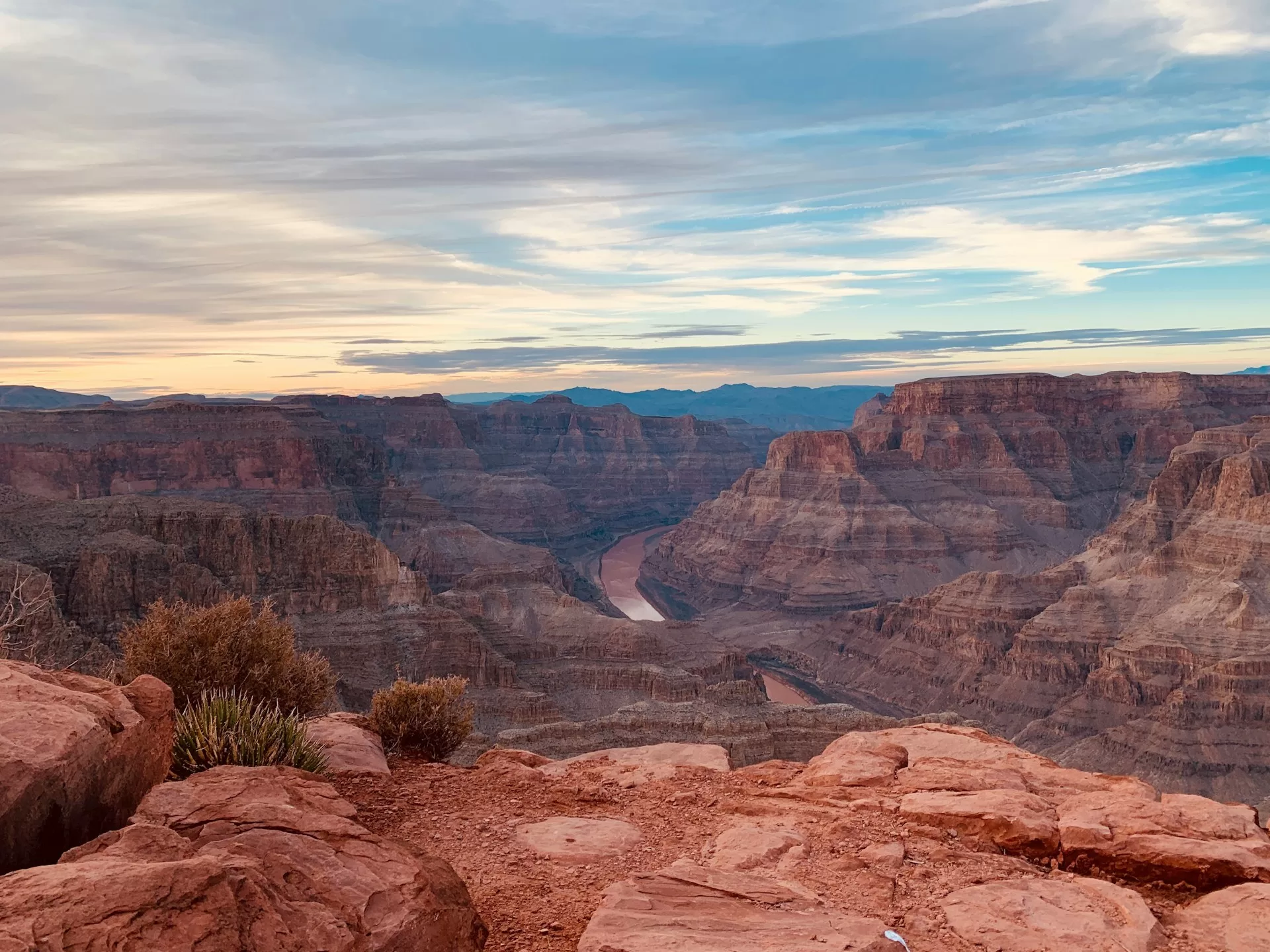 Uitzicht over de Grand Canyon in Arizona Amerika