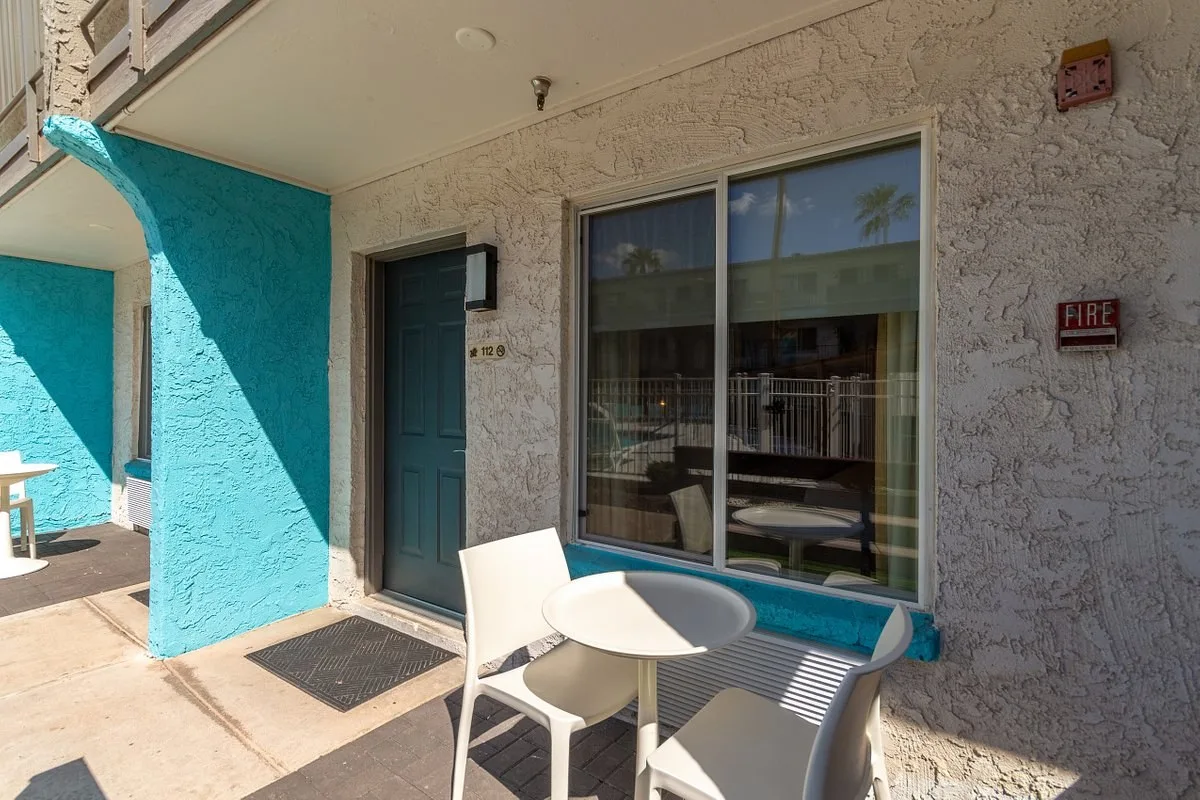 Patio van een standaardkamer in het Hotel Bixby Scottsdale