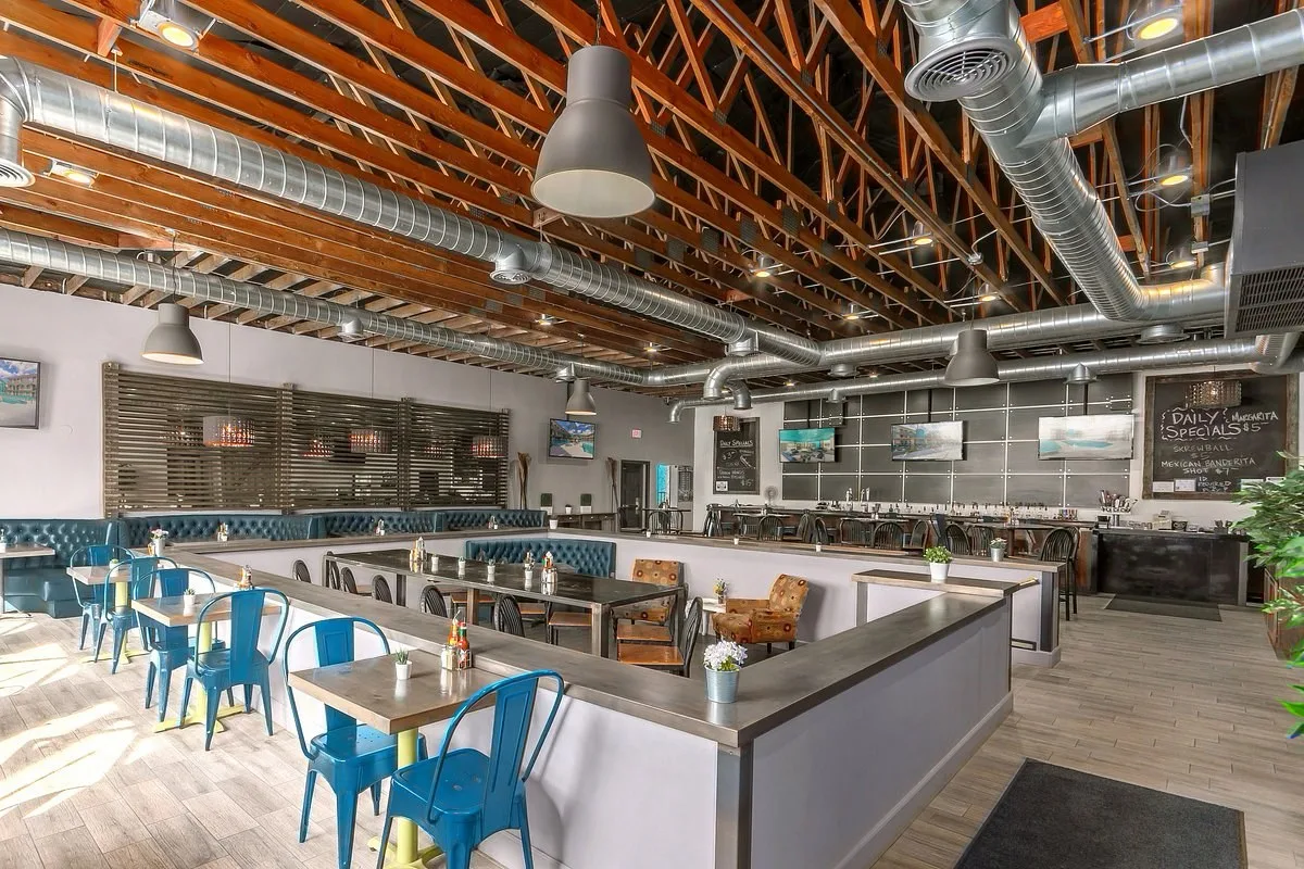 Overdekte bar/lounge in het Hotel Bixby Scottsdale