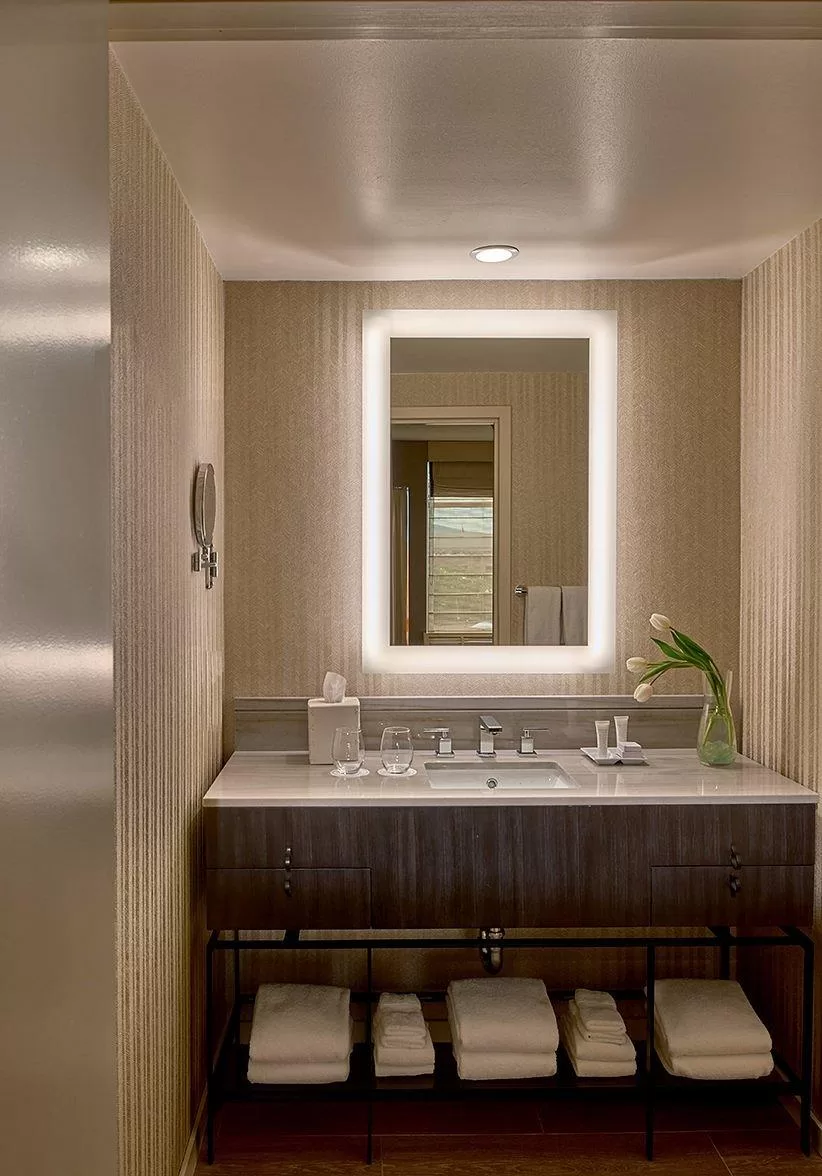 Badkamer in een hotelkamer in het Hotel Zoe Fisherman's Wharf San Francisco