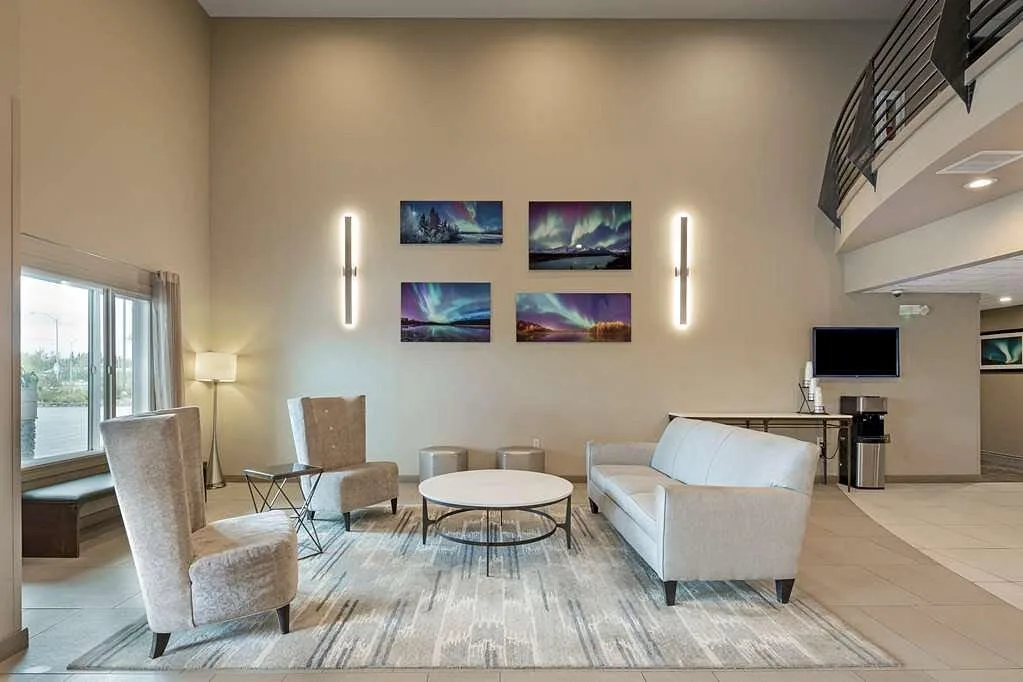 Zitgedeelte in de lobby van het Hotel Best Western Plus Fairbanks