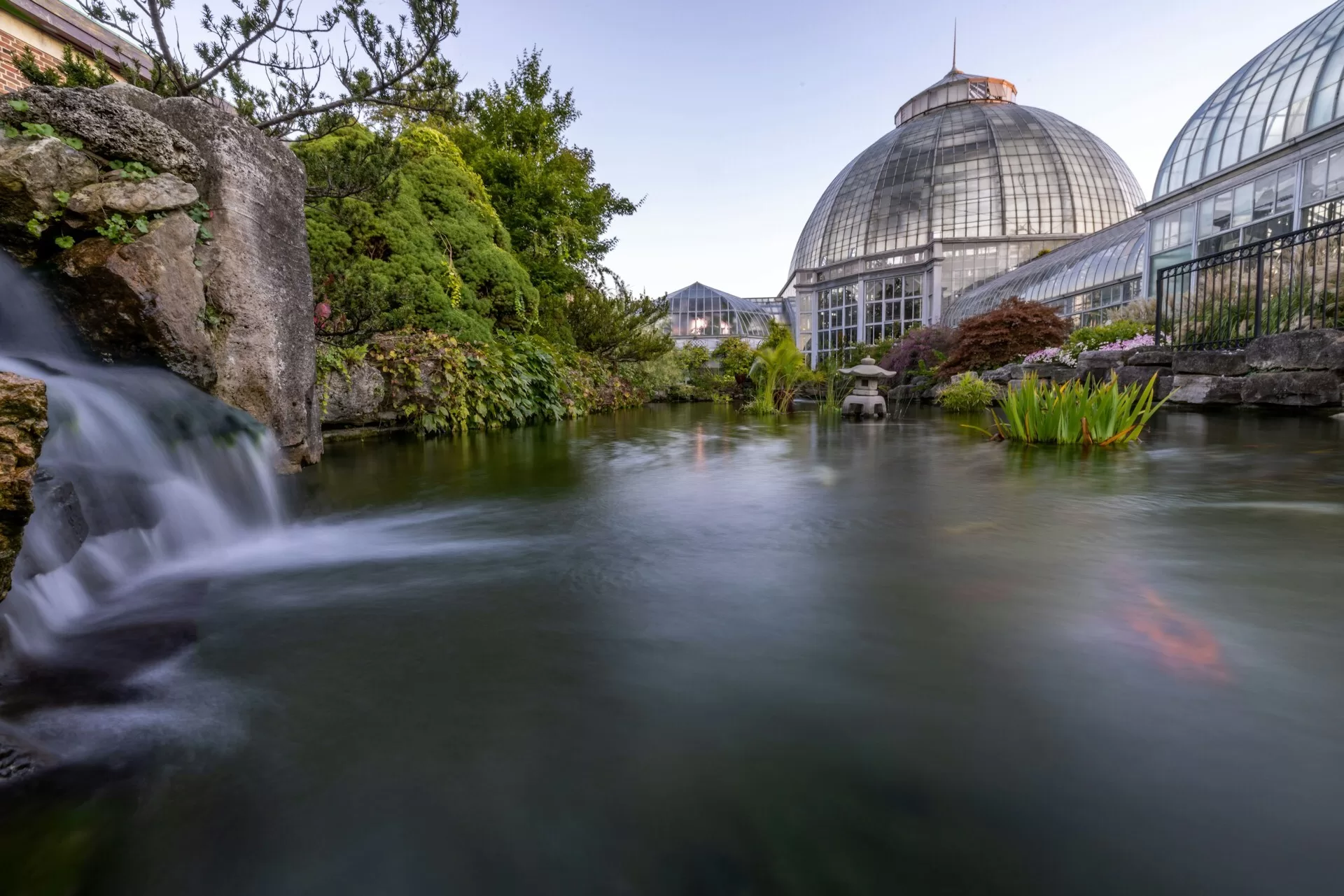 Vijver in Belle Isle Park in Detroit, Michigan