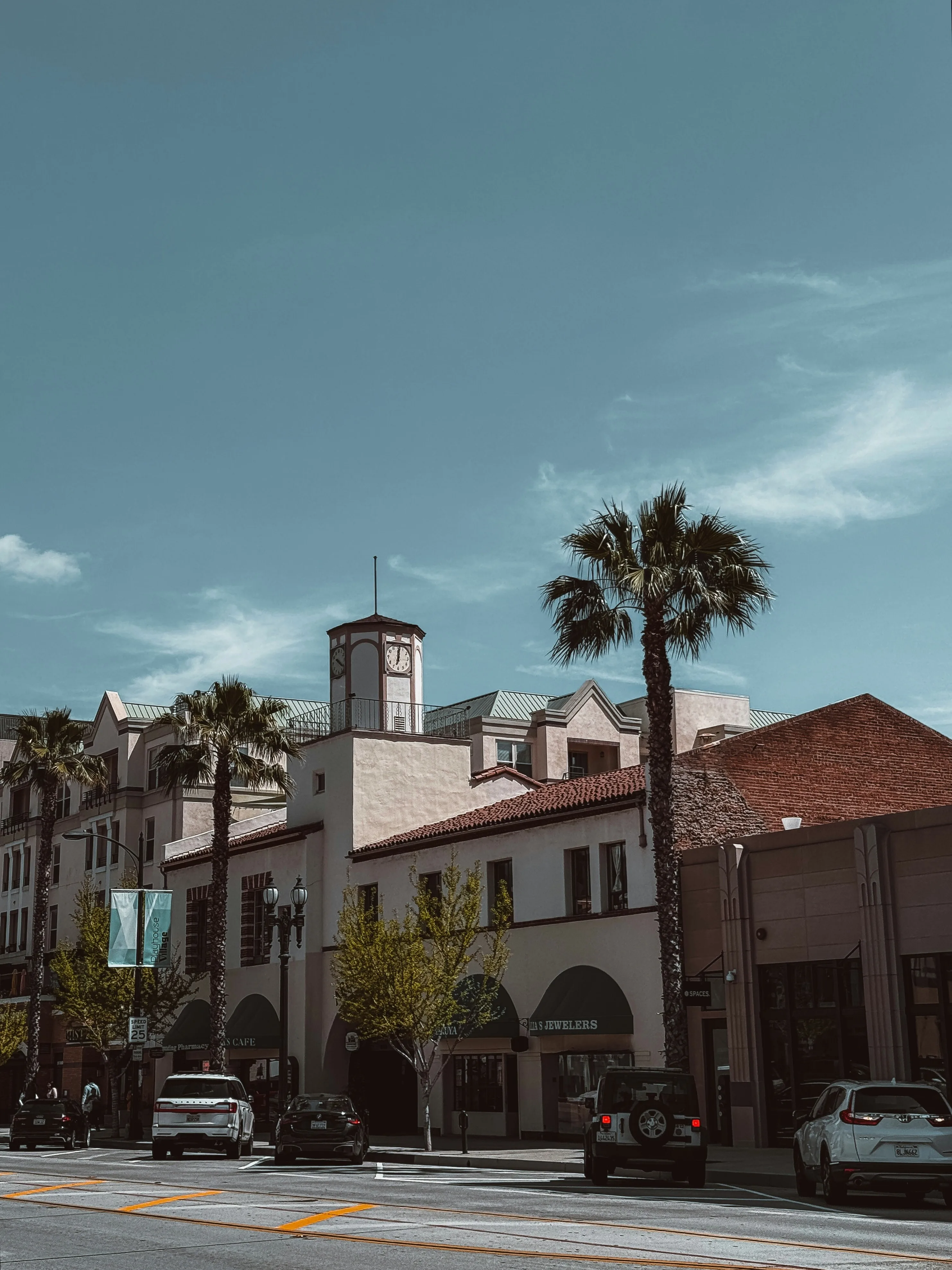 Huizen in Spaanse stijl in Pasadena, Californië