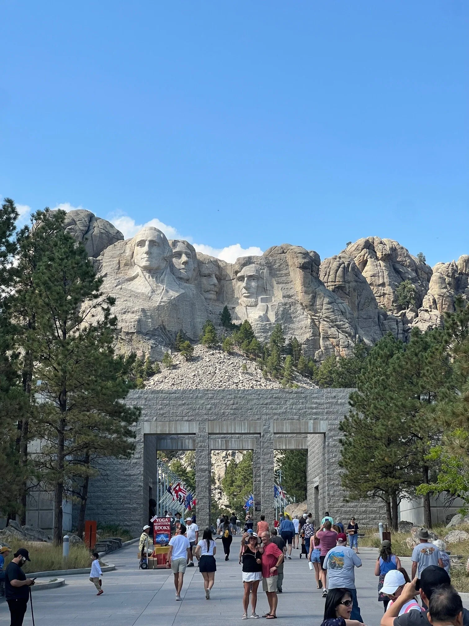 De stenen presidenten van Mount Rushmore in Rapid City