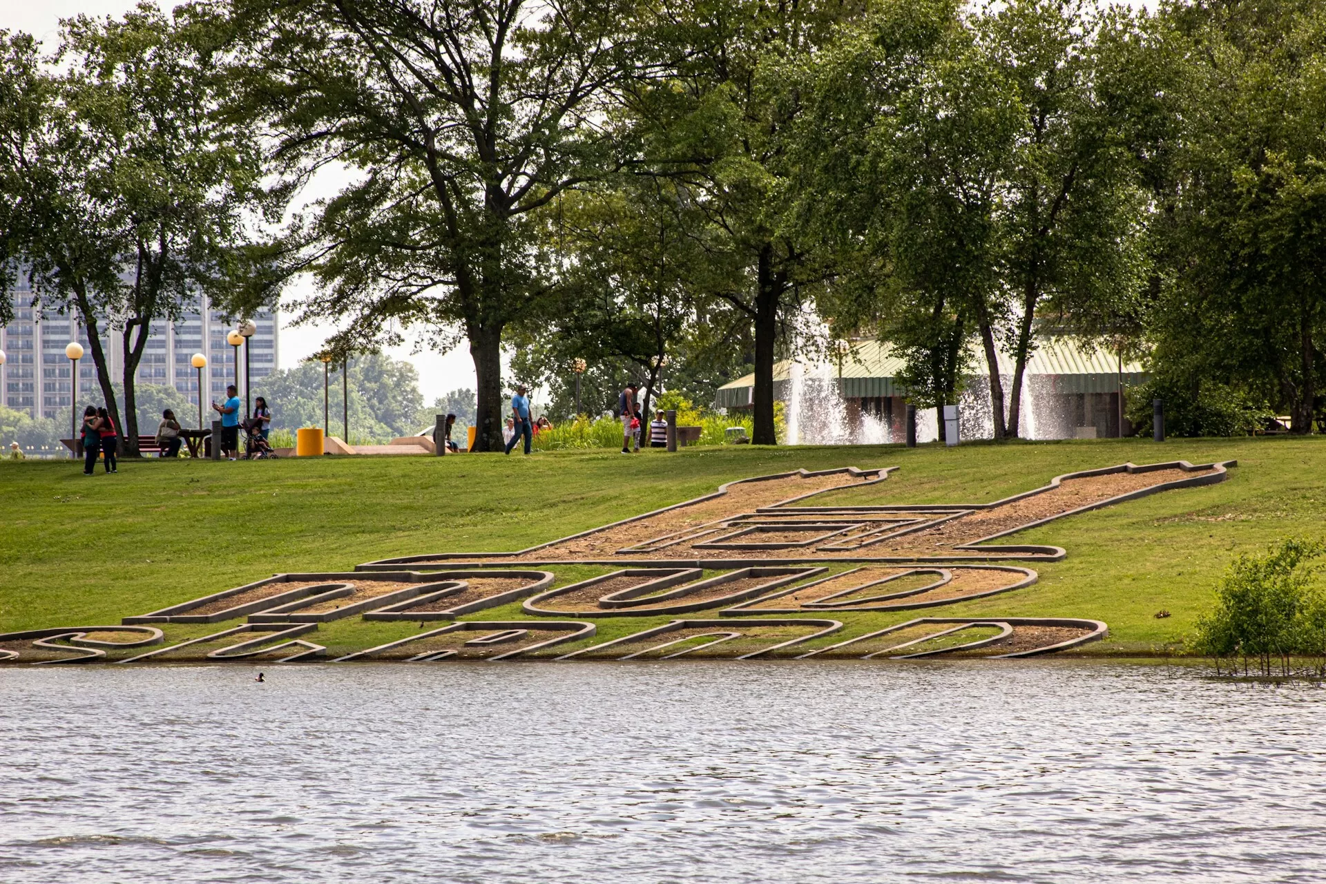 Het Mud Island Park in Memphis, Tennessee