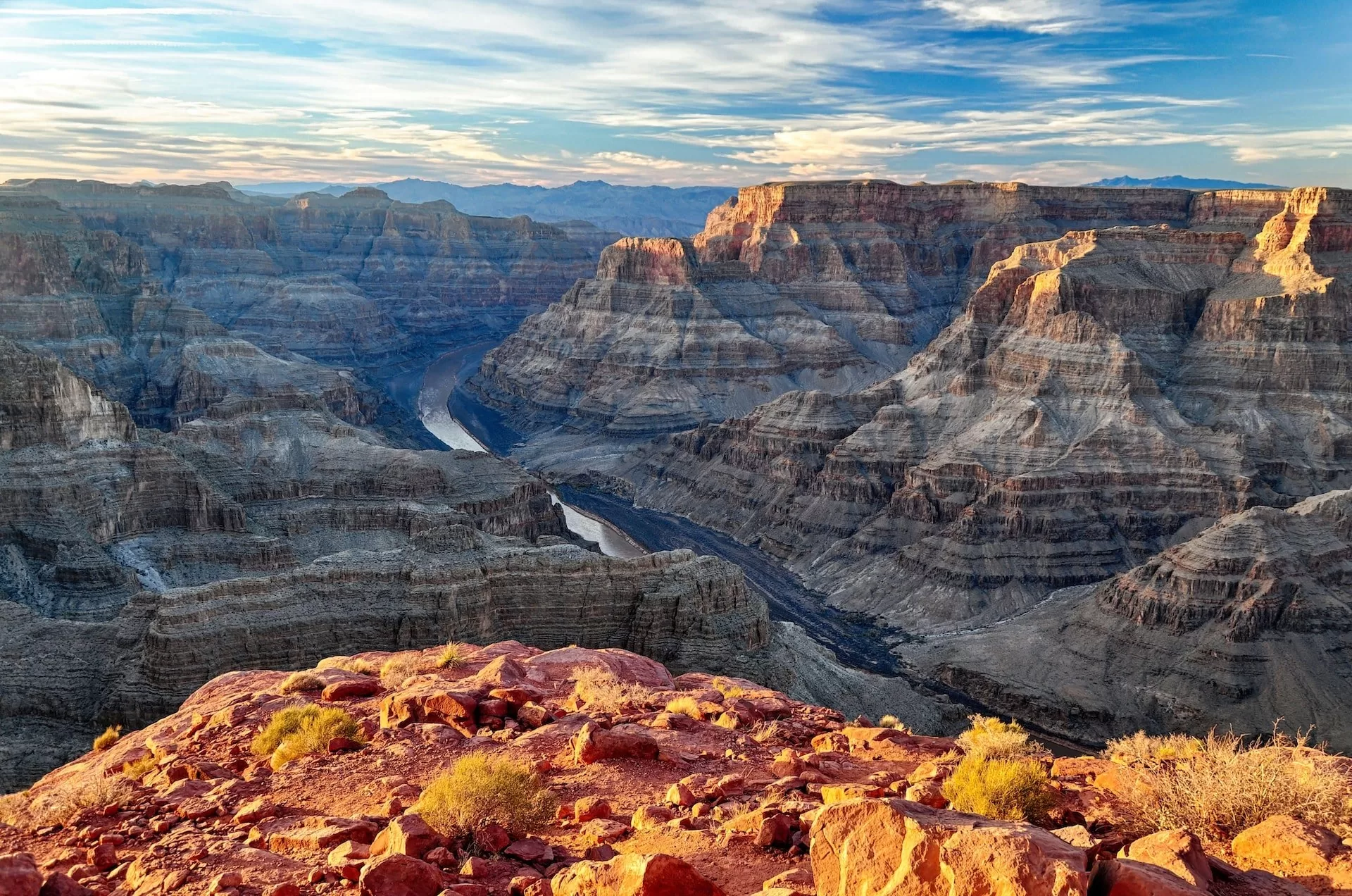 Uitzicht over de Colorado River in Grand Canyon National Park