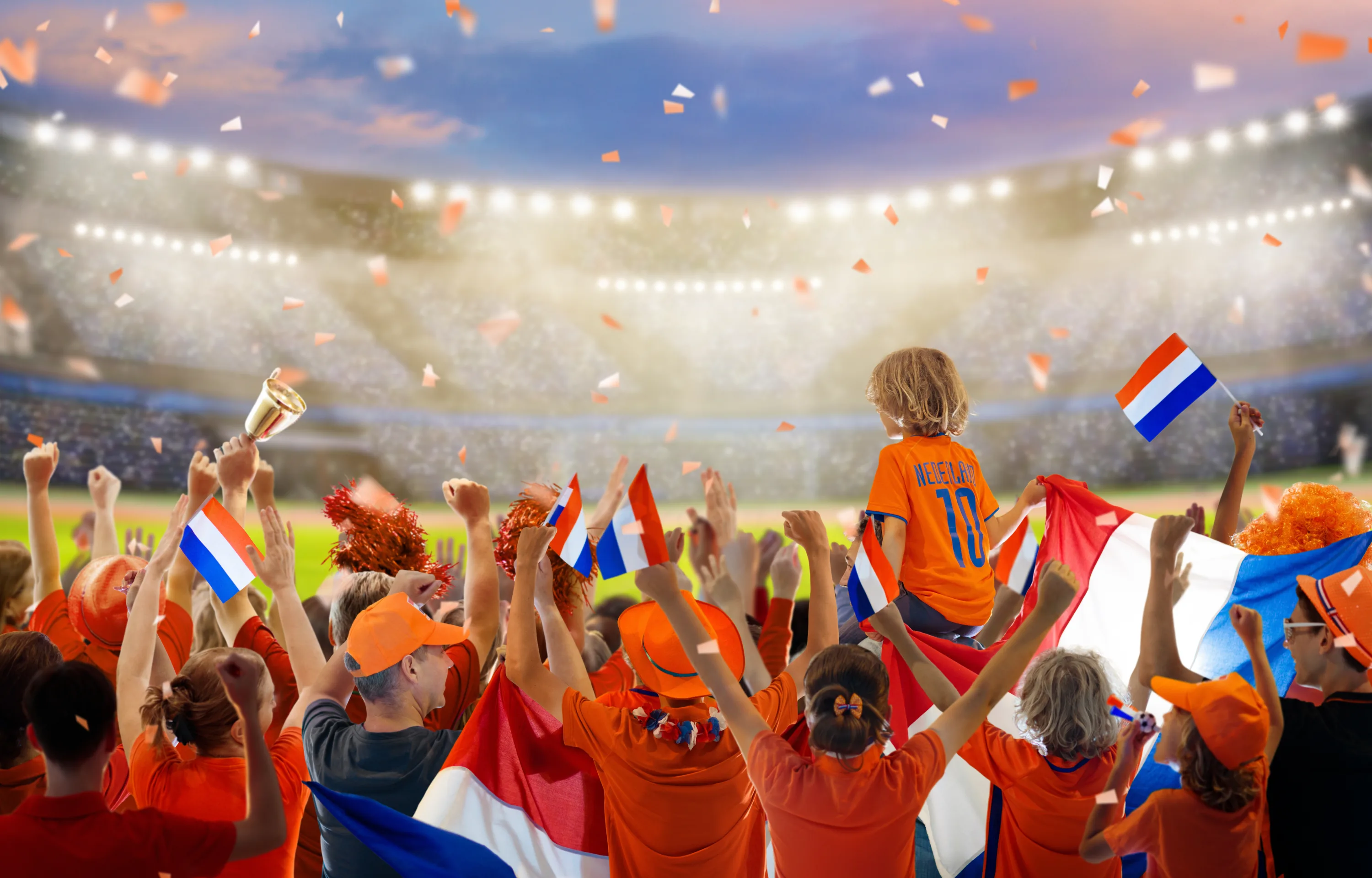 Nederlands elftal fans tijdens een wedstrijd