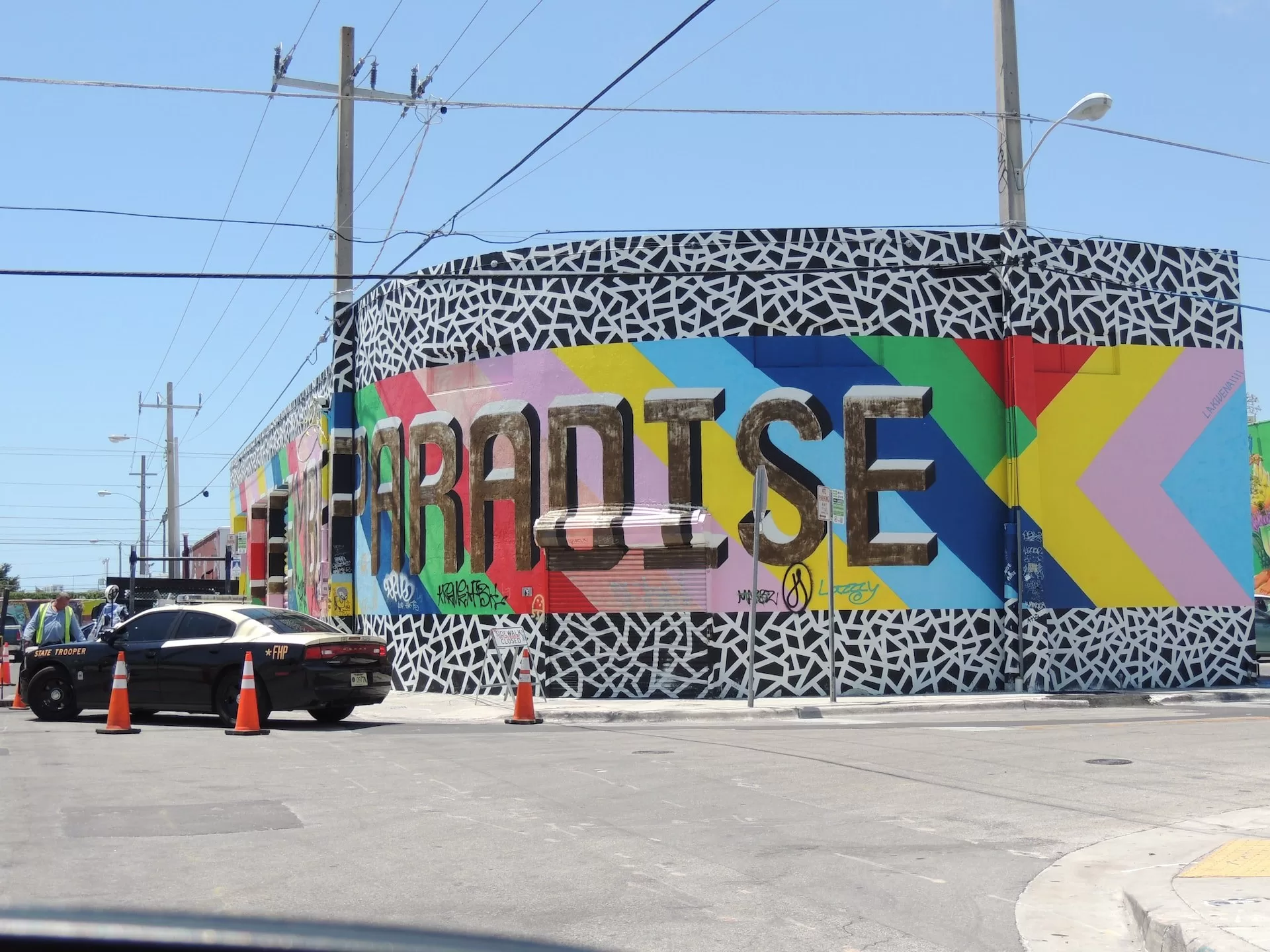 Wynwood Walls met kunst in Miami, Florida.