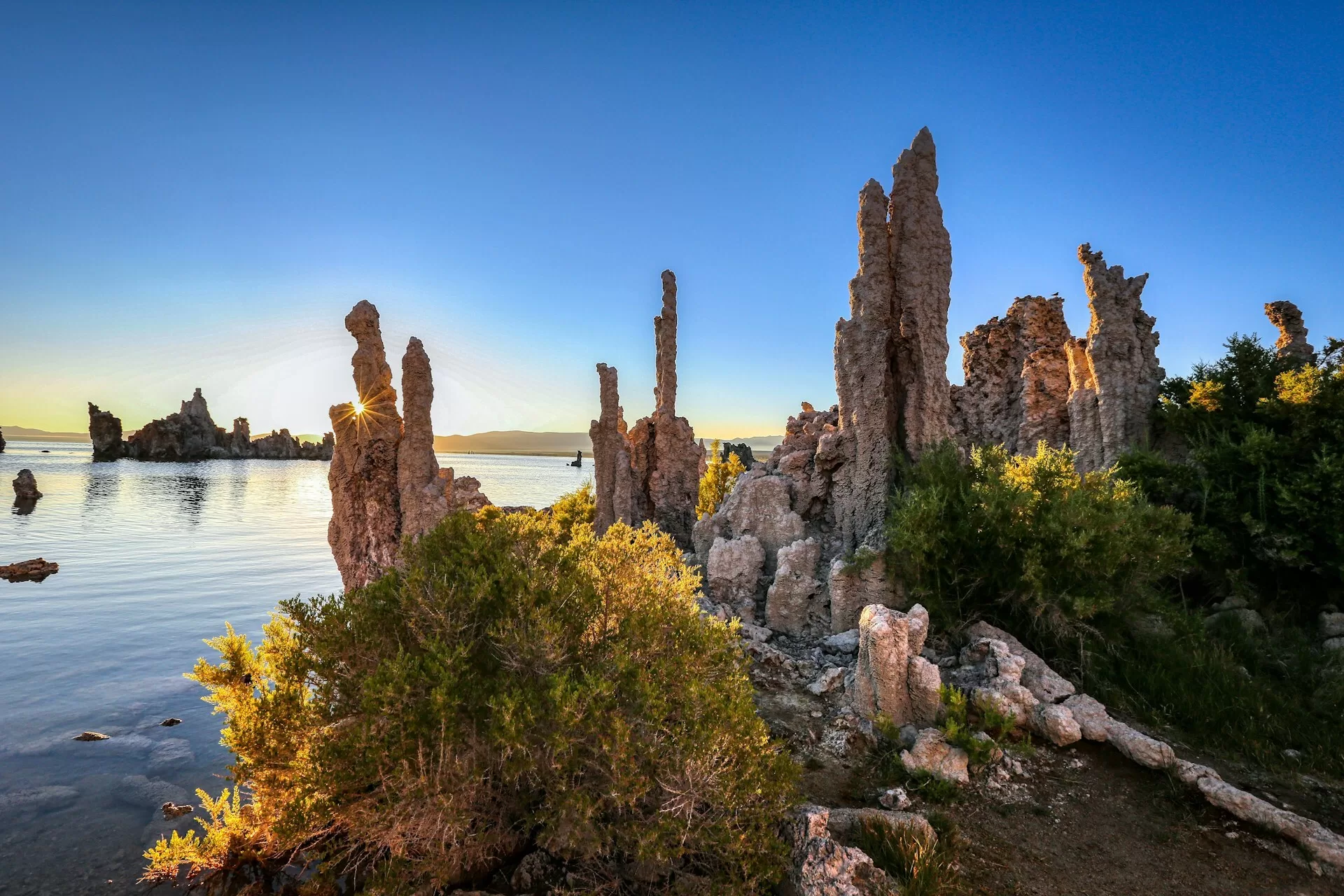 Mono Lake in Mammoth Lakes, Californië