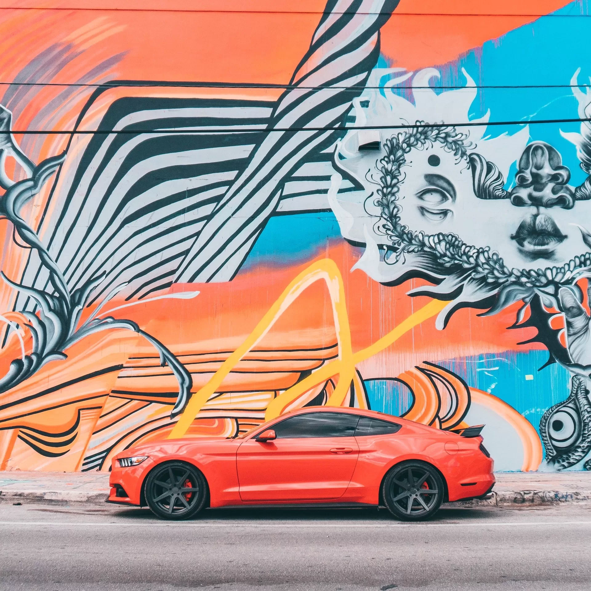 Wynwood Walls met kunst in Miami, Florida.