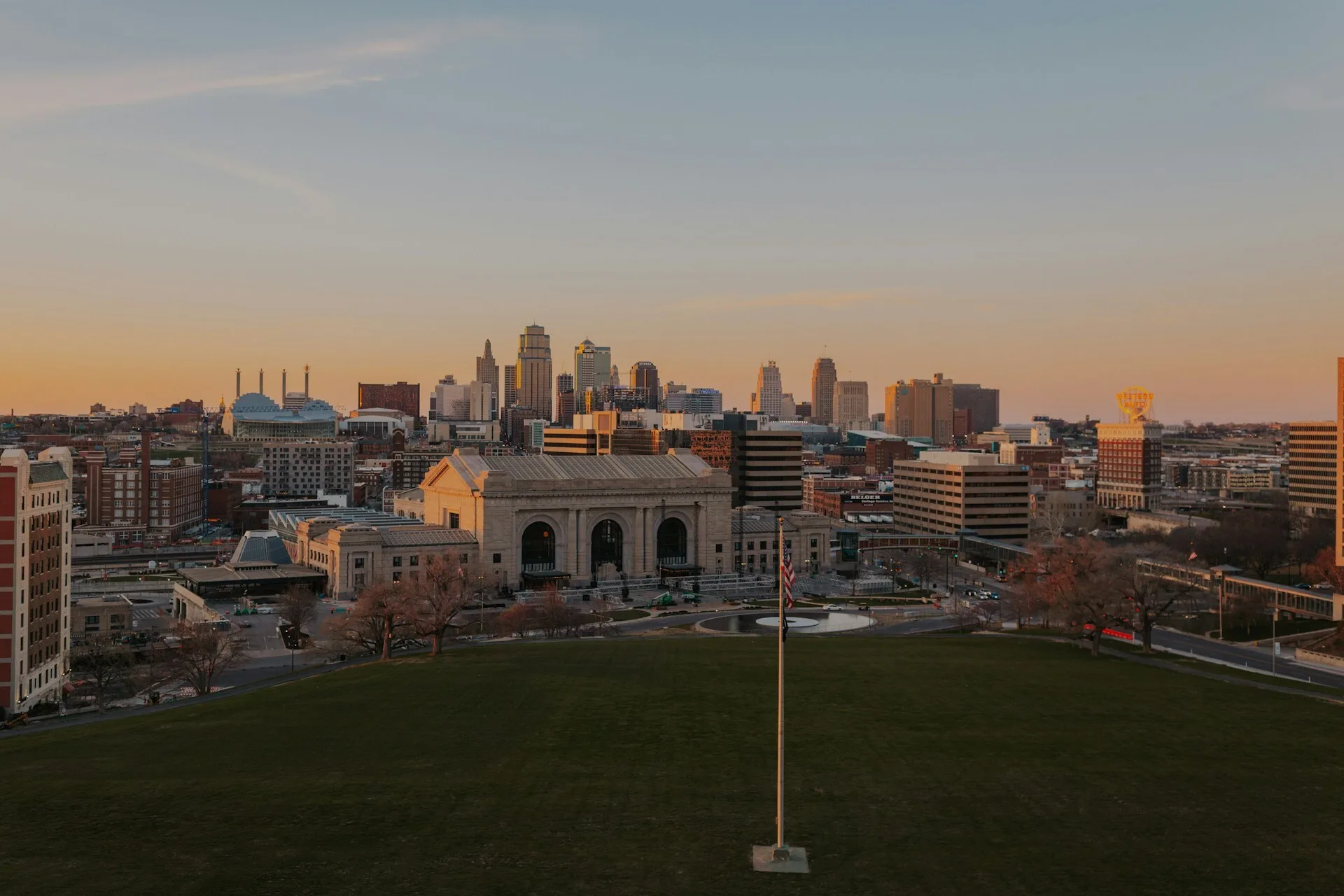 overzicht over de stad Kansas