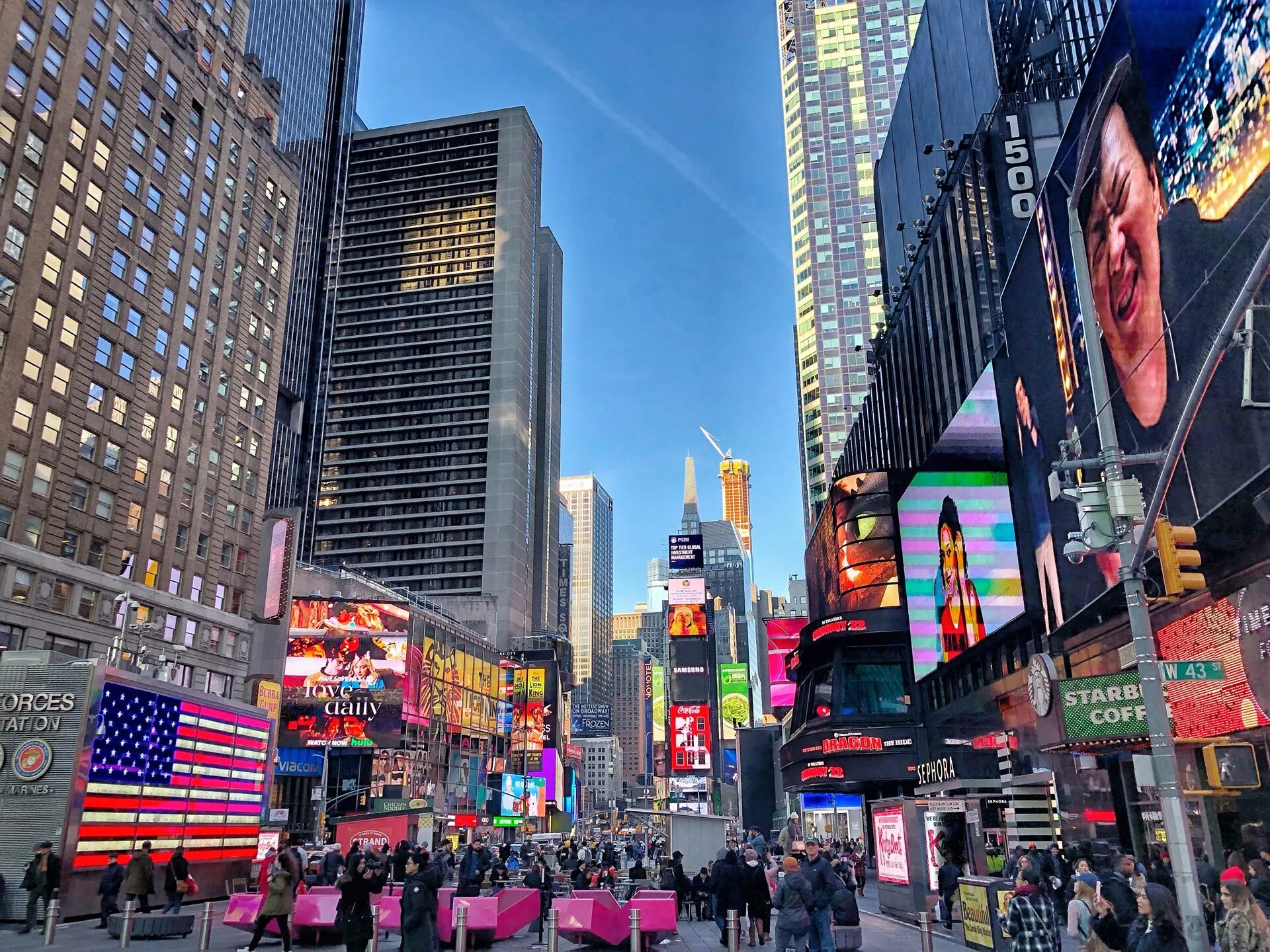 Neonreclame op Times Square New York